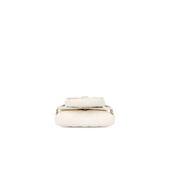 CHANEL White Flap Chain Shoulder Bag A-A25763 - Picture 5 of 12